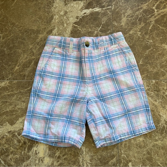 Janie and Jack Pastel Plaid Shorts - Picture 2 of 4